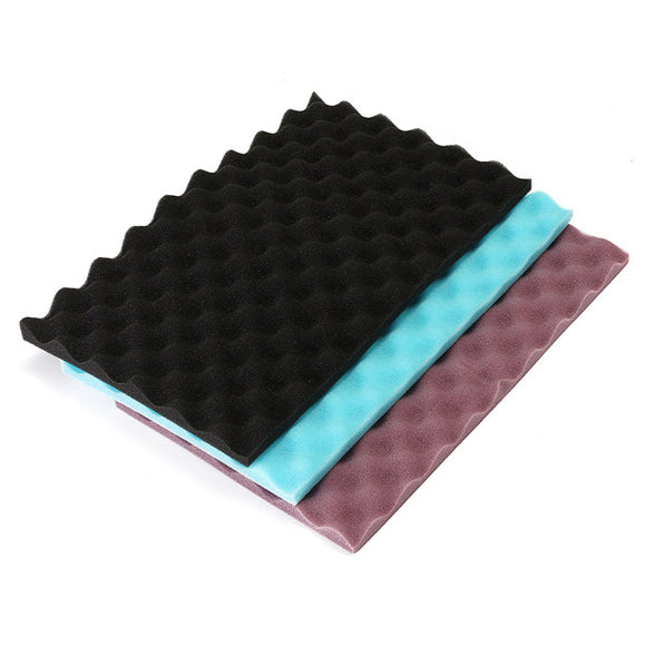3Pcs 44271.8cm Rectangle Insulation Reduce Noise Sponge Foam Cotton