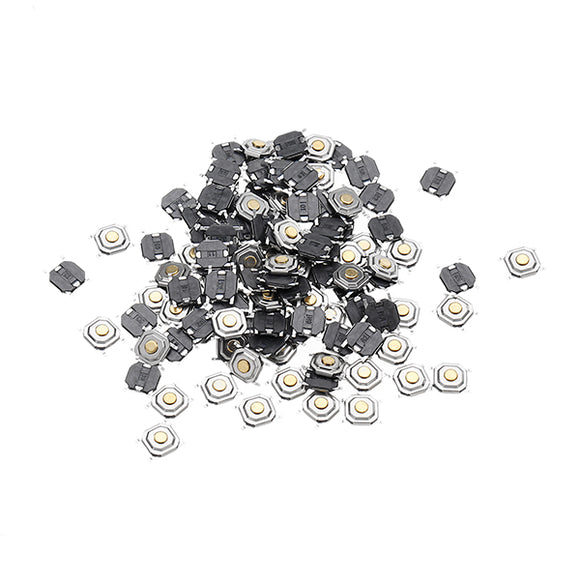 100Pcs 4x4x1.5MM Tact Tactile Push Button Momentary SMD Surface Mount Switch