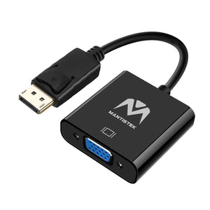 MantisTek DP1 1080P DP Display Port Male to VGA Female Cable Adapter Converter