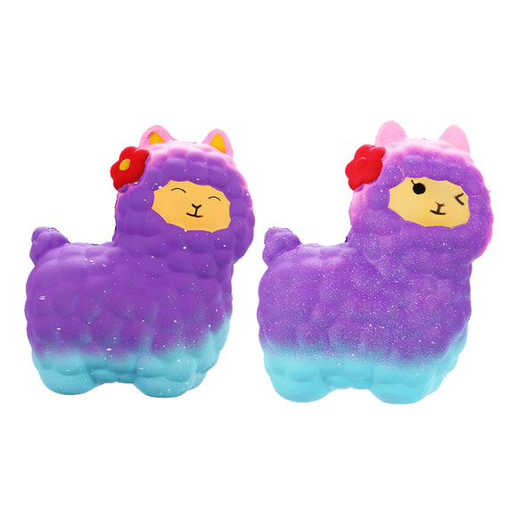 Jumbo Sheep Squishy Cute Alpaca Galaxy Super Slow Rising Scented Fun Animal Toys