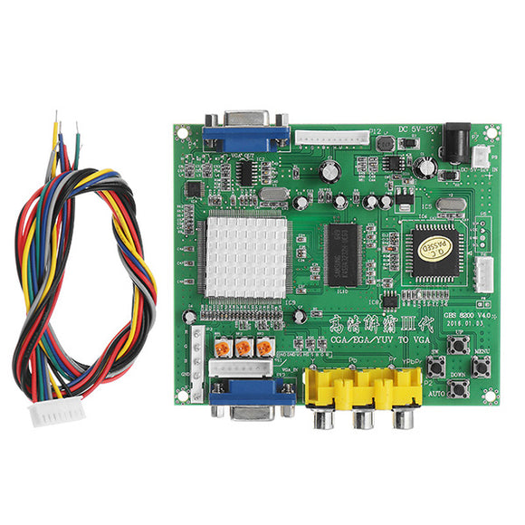 GBS8200 Practical RGB CGA EGA YUV To VGA HD Video Converter Adapter Board VGA Output