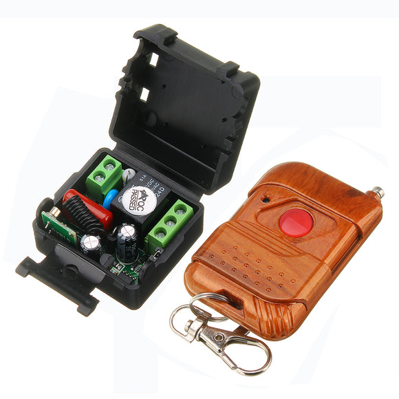 433MHz / 315MHz AC 220V 1CH 10A Relay Wireless Remote Control Switch Remote Light Switch System Receiver Transmitter Remote Controller