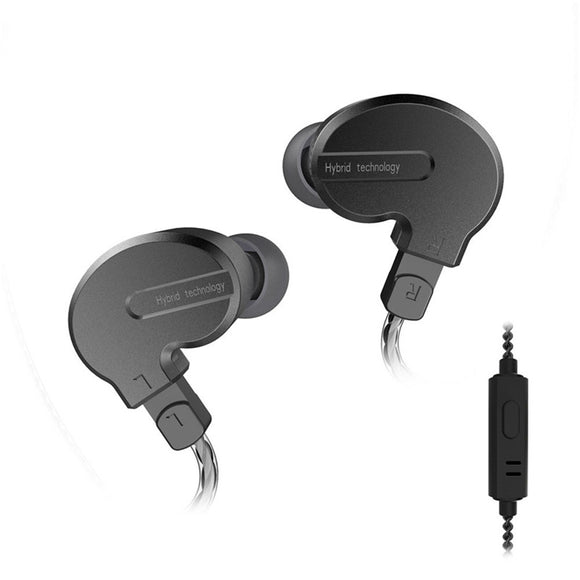 KB1 Triple Drivers 0.78mm Pin Removable Cable Earphone HiFi Stereo In-Ear Sports Metal Shell Headset