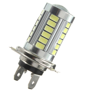 H7 5630 33 SMD White LED Car Lens DRL Fog Headlight Light Bulb