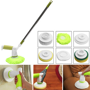 Automatic Electric Cleaning Brushes Rechargeable Cordless Power Scrubber with 3 Replace