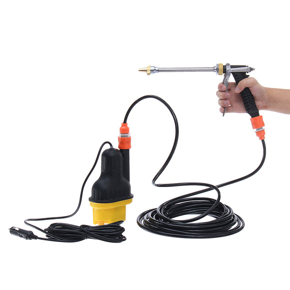 12V Portable High Pressure Power Electri Car Wash Water Pump Cleaner Sprayer Kit