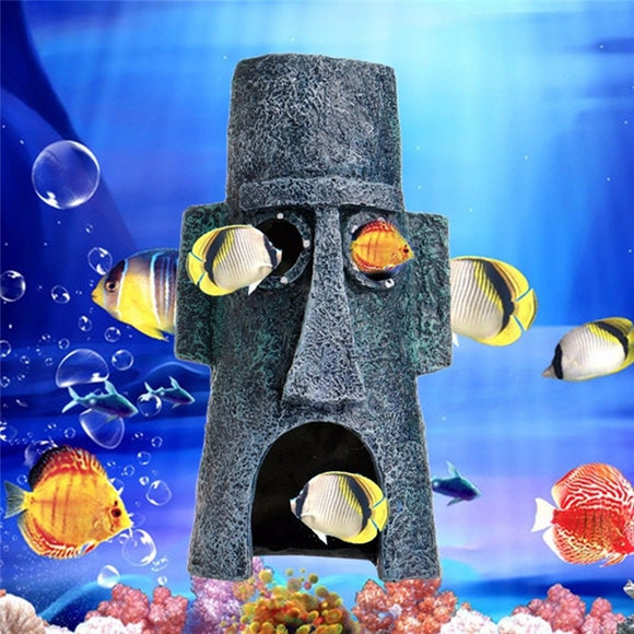 Aquarium Landscaping Decoration Aquatic Animals House Home Fish Tank Ornament
