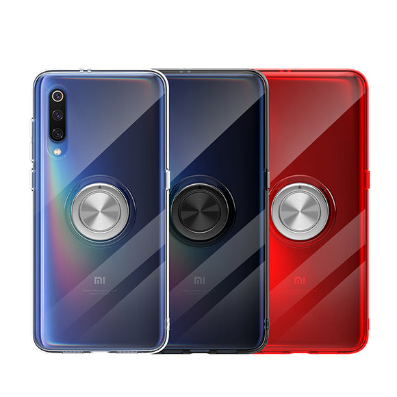 Bakeey Ultra-thin With Ring Holder Anti-fingerprint Soft TPU Protective Case For Xiaomi Mi 9 SE