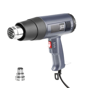 Minleaf ML-HG1 2000W Industrial DIY Electric Heat Shrink G un Heat G-un LCD Hot Air Heat G-un 60-600 Temperature Variable Nozzle