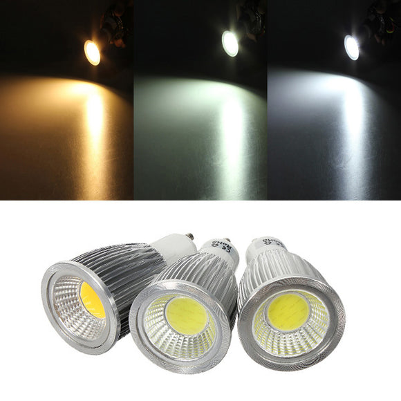 GU10 7W 700-750LM Dimmable COB LED Spot Lamp Light Bulbs AC 220V