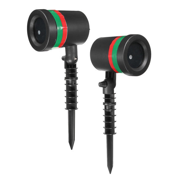 15W Red & Green Star Shower Laser Stage Light Outdoor Christmas Party Wedding Decor