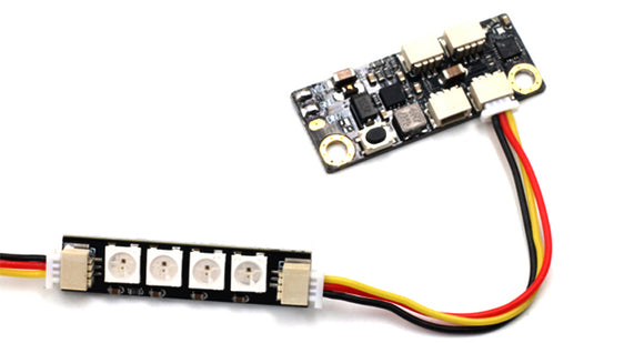 LANTIANRC LED Light Control Board 2-6S 5V/2.5A WS2812 4 Lamps In Parallel for RC Drone FPV Racing