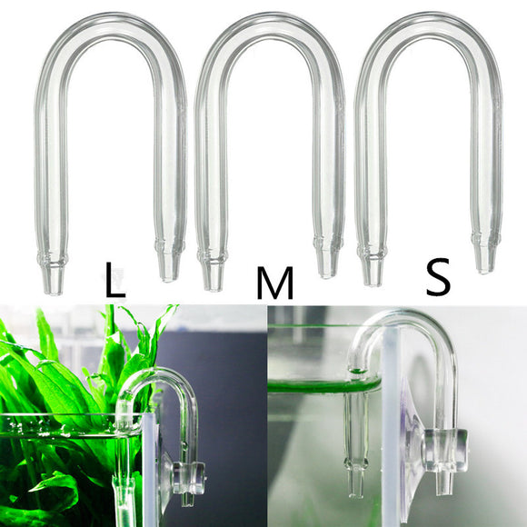 U Shaped Glass Tube Bend for Aquarium Co2 Diffuser  CO2 Equipment