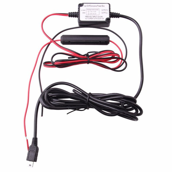Dash Camera Vehicle Hard Wire Kit - Mini USB Compatible with G1W / G1W-C / A118C