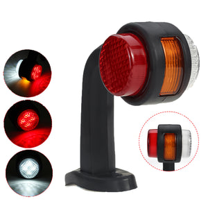 Left / Right Side 12V 24V Side Marker Light Indicator Rubber LED Lamp Trailer