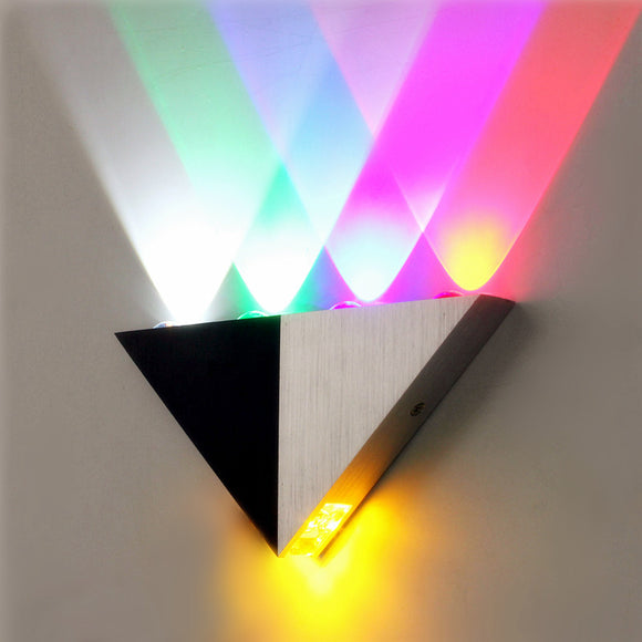 Multi-Color Triangle 5W LED Wall Sconce Lamp Up & Down Indoor Lighting