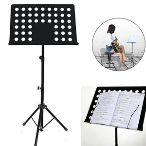 Metal Adjustable Music Stand Music Score Foldable Holder 80-165CM