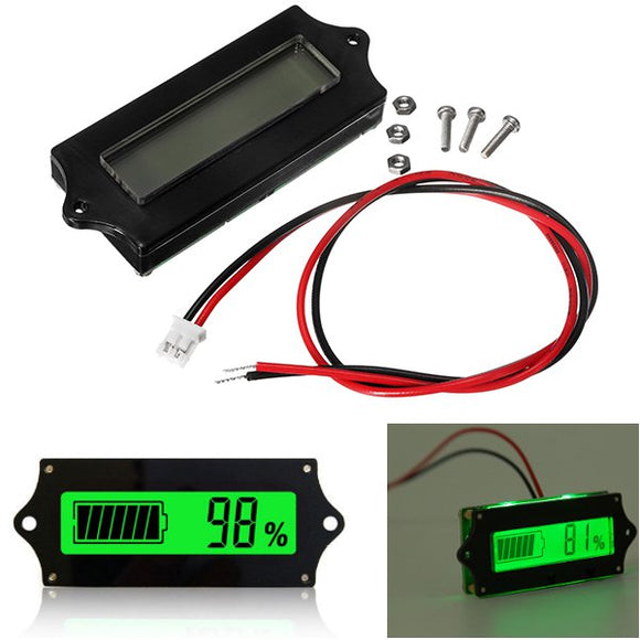 5pcs GY-6 12V 24V 36V 48V 6-65V LCD Lead Acid Lithium Battery Capacity Indicator Digital Voltmeter