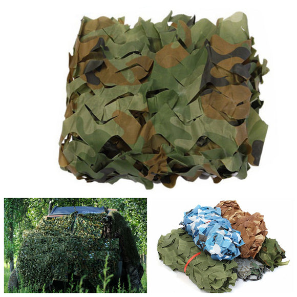 1x1.5m Camo Net Camouflage Sunscreen Cover For Camping Military Hunting Shooting Hide