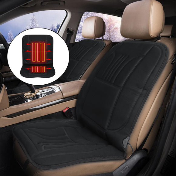 12V 45W Car Front Seat Heated Cushion Seat Warmer Winter Household Cover Electric Heating Mat