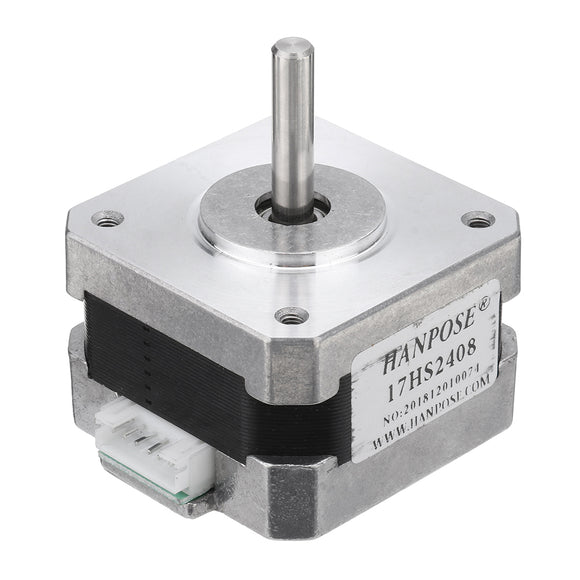 HANPOSE 17HS2408 28mm Nema 17 Stepper Motor 42 Motor 42BYGH 0.6A 12N.cm 4-lead For CNC Laser 3D Printer Motor