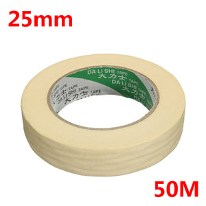 25mm x 50M Roll Beige Masking Tape Printing Decorative Adhesive Sticker