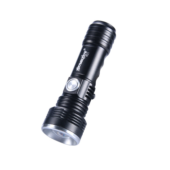 SKYWOLFEYE 16340 Battery Flashlight 4 Modes 300 Lumens LED Work Light USB Rechargeable Emergency Lantern UV Violet Light