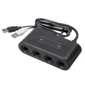 4 Port Gamecube NGC USB Converter Game Controller Adapter For Nintendo Switch Gamepad Wii U PC