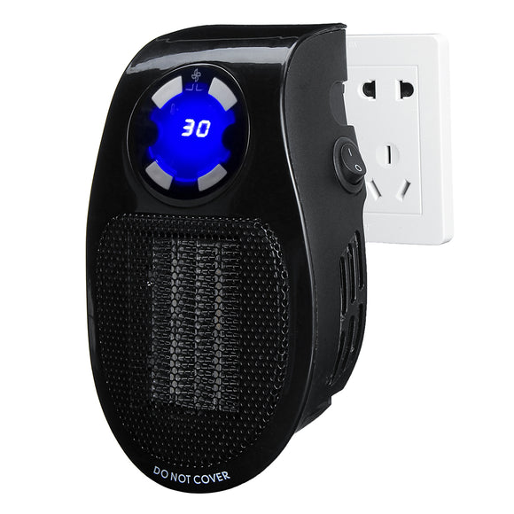 Mini Electric Heater Fan Wall-Outlet Plug Electric Heater Air Heater Warm Air Blower