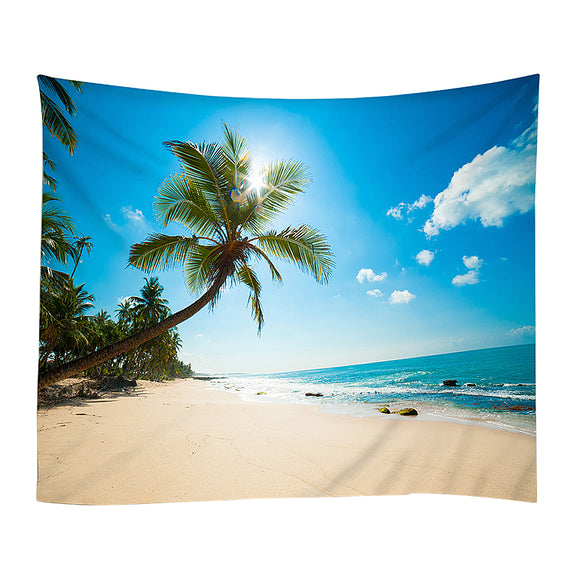 150*130cm/150*210cm Summer Beach Ocean Style Yoga Mat Wall Hanging Tapestry Yoga Mats