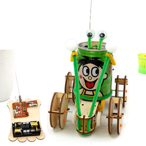 DIY Educational Electric 4CH Jumper Robot Car Scientific Invention Toys