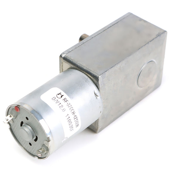 3Pcs 12V 2RPM Reversible High Torque Turbo Worm JGY370 Geared DC Motor