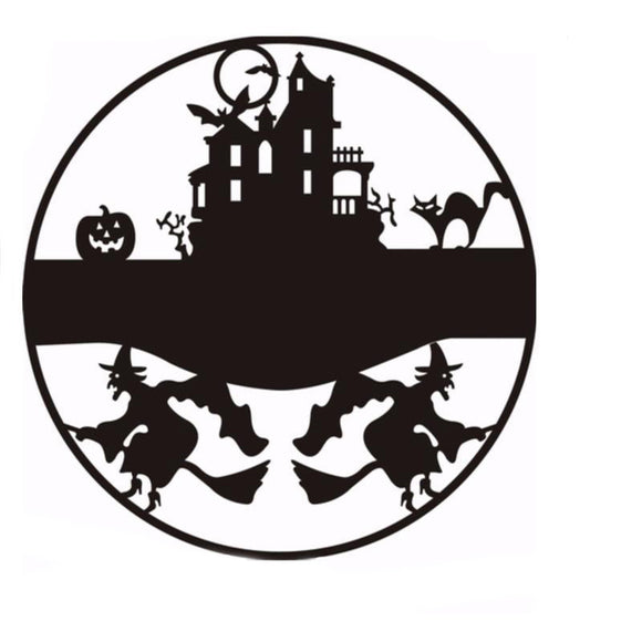Halloween Witch Castle Cat Bat Decals Window Wall Sticker Removable PVC Party Supplies Decoration