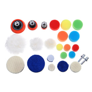 24pcs Sponge Buffing Polishing Pad Buffer Kit for Electric Auto Polishers