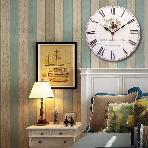 Wooden Digital Wall Clock Vintage Rustic Shabby Chic Retro Kitchen Decor Gifts