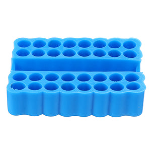 4Pcs Plastic Screwdriver Bit Storage Rack Storage Deck Box 32 Holes for 1/4 Inch Hex Shank Screwdrivers