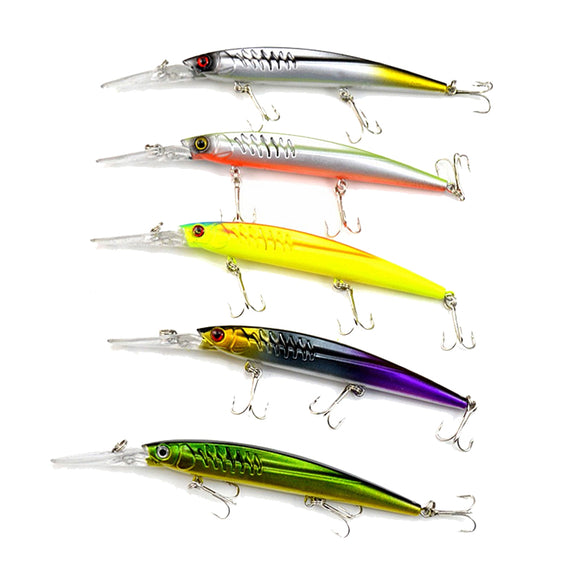 ZANLURE 5pcs/set 14.5cm 12.7g Fishing Lure Minnow Bionic Fishing Bait Carp Artificial Hard Baits