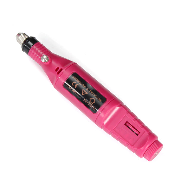 220V 50Hz Elecrtic Nail Drill Pen Rose Pen with 6Pcs Bits