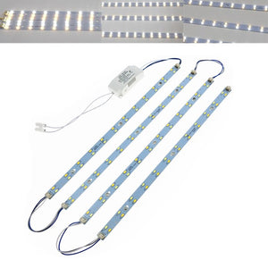 24W SMD5730 LED Bar Rigid Light with Power Driver Pure White+Warm White AC165-250V