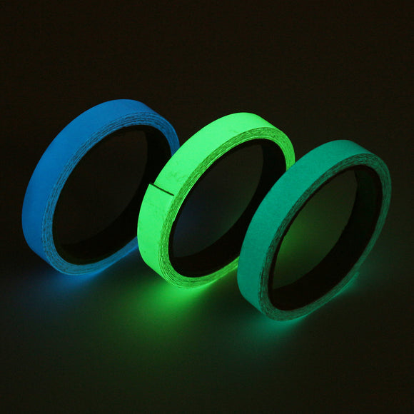 5M Night Self-adhesive Safety Sticker Tape Glow Luminous Fluorescent Tapes