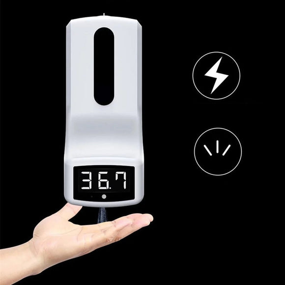 Automatic Liquid Soap Dispenser Smart Sensor Digital Hands Washing Free Machine Non-Contact Infrared Thermometer