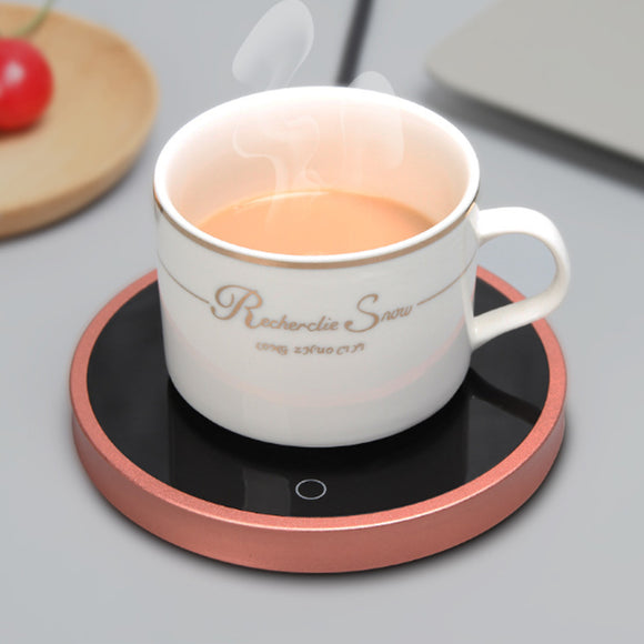15W PTC Heat Glass Heater Milk Tea Coffee Hot Beverage Mug Warmer Cup Mat Pad