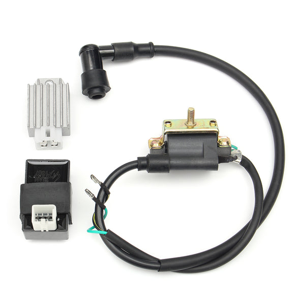 Ignition Coil+CDI+Regulator For 90cc 110cc 125cc PIT Quad Dirt Bike ATV Buggy