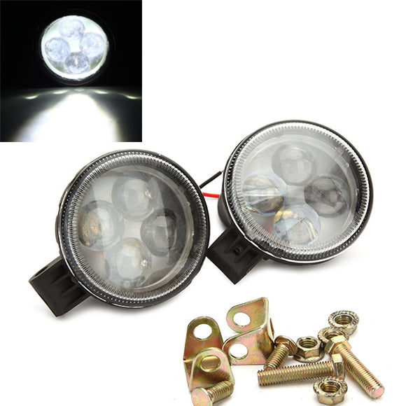 12-80V 20W 6000K LED Fog Spot Lightt Headlight Waterproof for Motorcycle Car Truck
