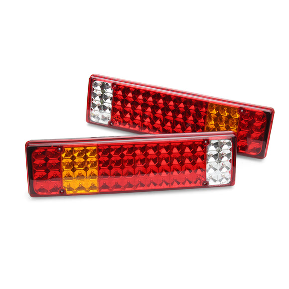 Car LED Rear Bumper Tail Light Lamps 6 Functions 24V 2PCS for Mercedes/Ranault/Volvo/Iveco