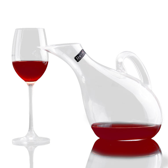 Swan Crystal Wine Glass Wine Decanter Lead-free Crystal Wine Bottle Pourer 1200ml