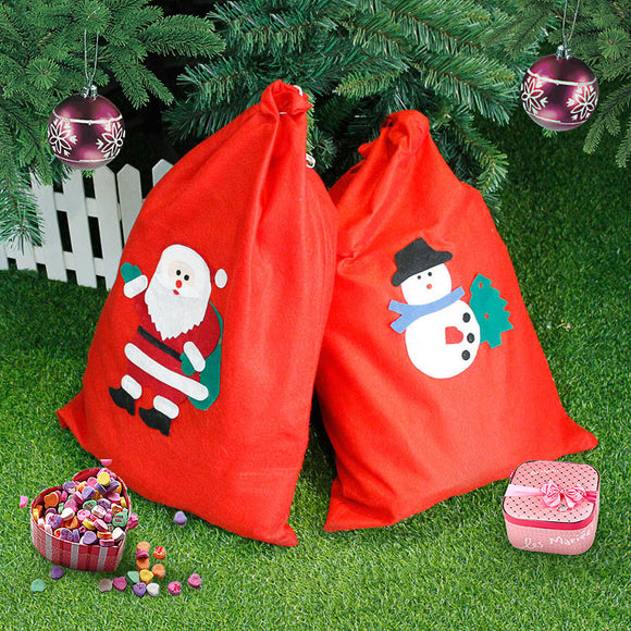 New Christmas Decoration Santa  Snowman Large Sack  Christmas Big Gift