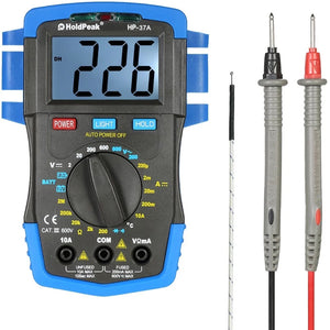 HoldPeak HP-37A Backlight LCD Digital Multimeter DC/AC Voltage Current Meter