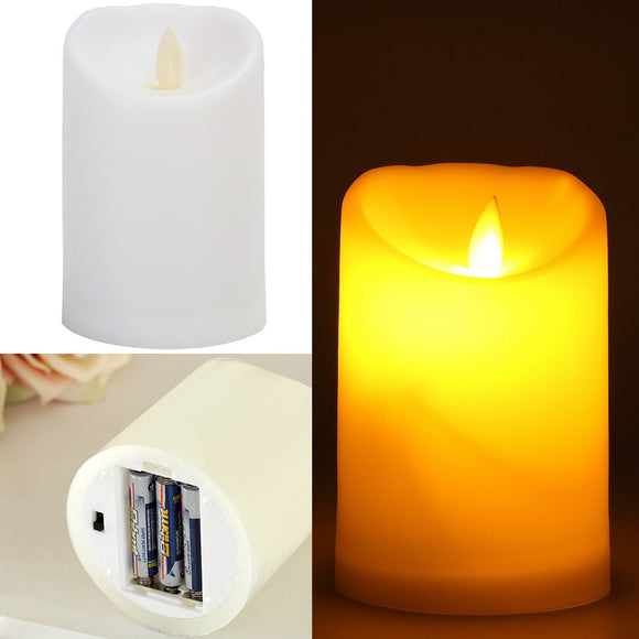 Romantic Electronic LED Flameless Flickering Simulation Candle Night Light 11.5*7.5cm