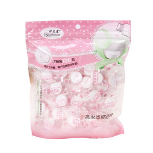 100pcs Compressed Mask Facial Face Mask Spunlace Cotton Travel Face Care Makeup Beauty Tool